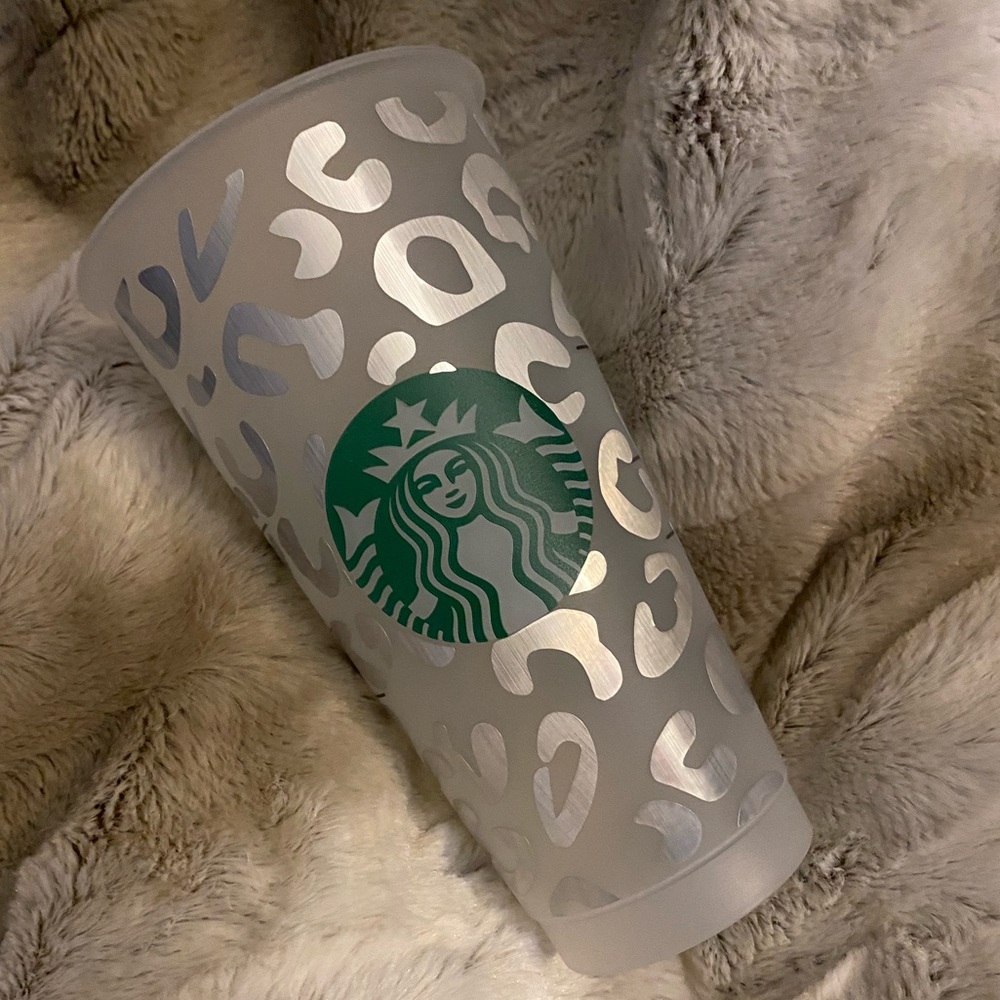 Metallic Leopard Print Starbucks Cold Cup
